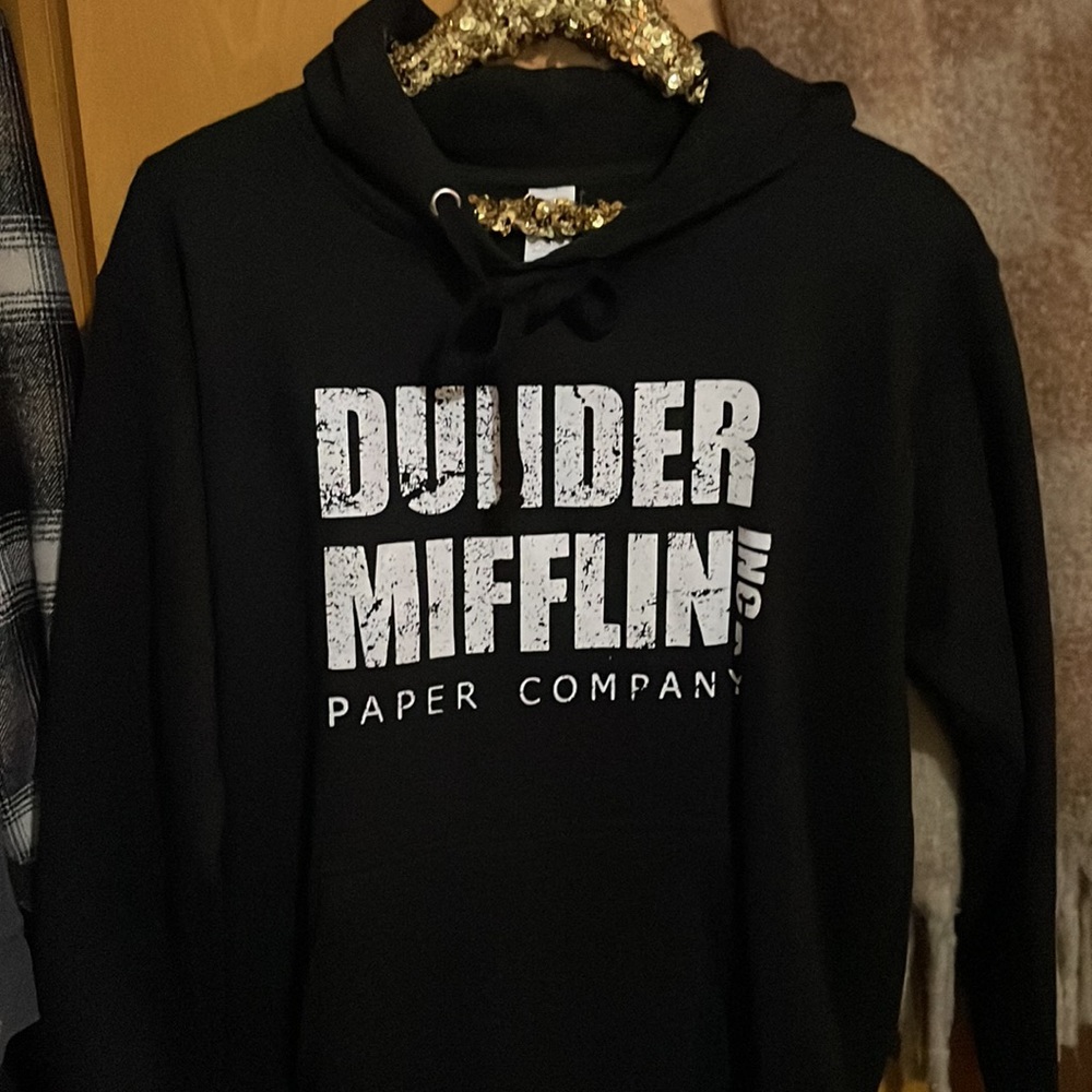 Black Long Sleeve Dunder Mifflin (The Office) Hoodie